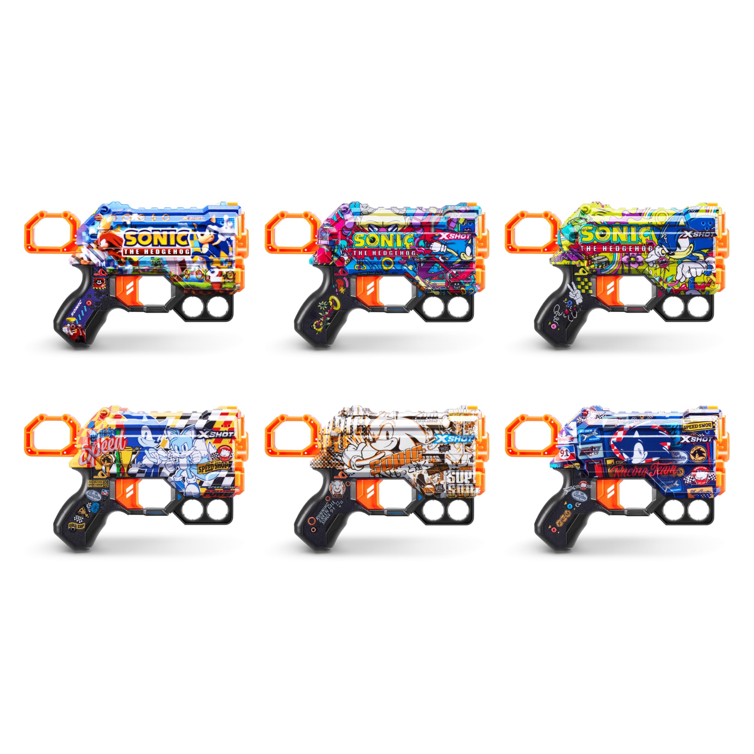 Foto 7 pulgar | Pack De 2 Máscaras Toy Foam Dart Blaster X-shot Para Menace Sonic - Venta Internacional.