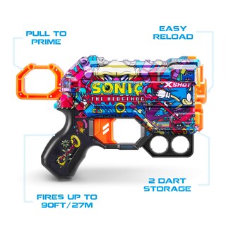 Foto 2 | Toy Foam Dart Blaster X-shot Skins Menace Sonic Robotnik - Venta Internacional.