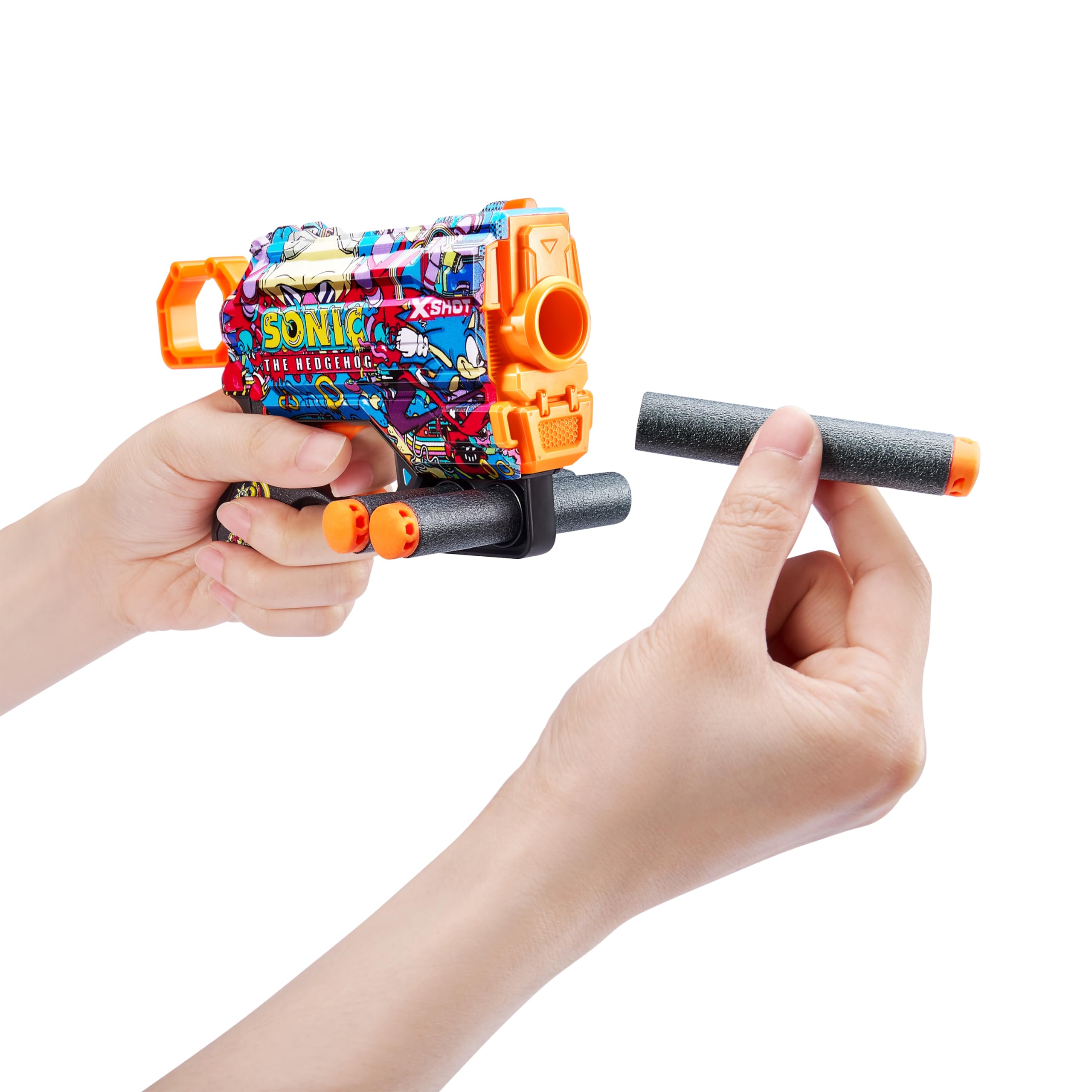 Foto 4 pulgar | Toy Foam Dart Blaster X-shot Skins Menace Sonic Robotnik - Venta Internacional.