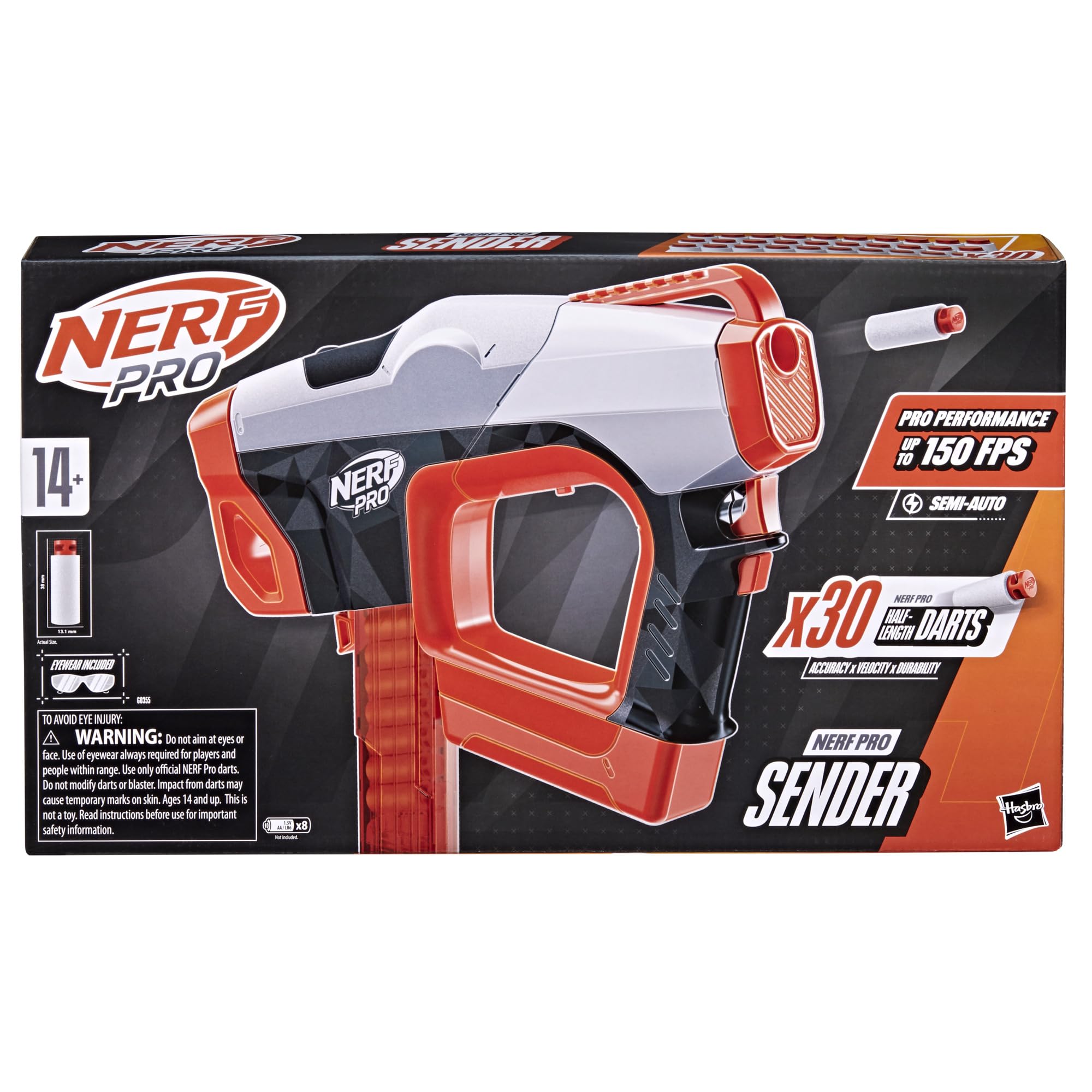 Foto 3 pulgar | Transmisor Dart Blaster Nerf Pro De Longitud Media 150 Fps Con Accesorios - Venta Internacional.