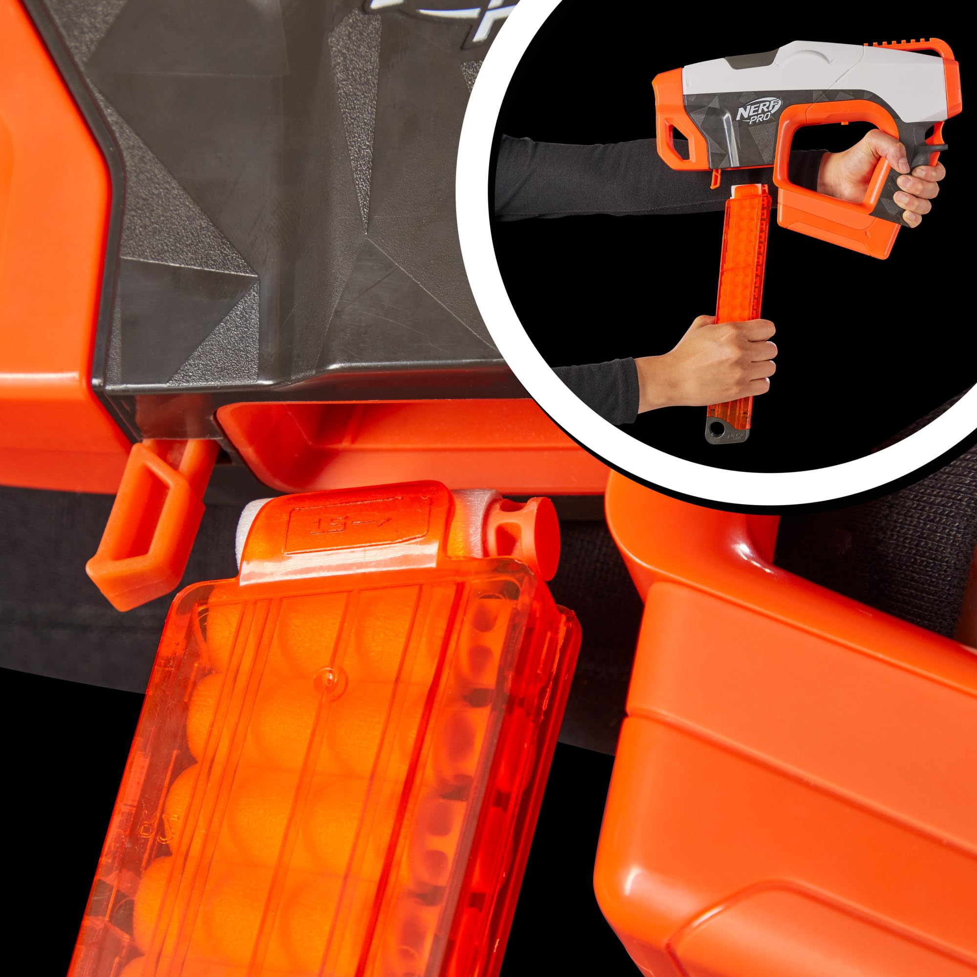 Foto 7 pulgar | Transmisor Dart Blaster Nerf Pro De Longitud Media 150 Fps Con Accesorios - Venta Internacional.