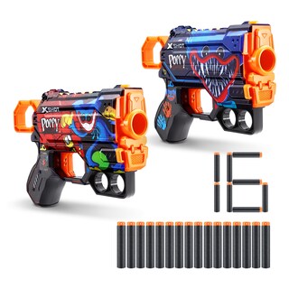 Foto 1 | Dart Blaster X-shot Skins Menace Poppy Playtime, Paquete De 2 Con 16 Dardos - Venta Internacional.