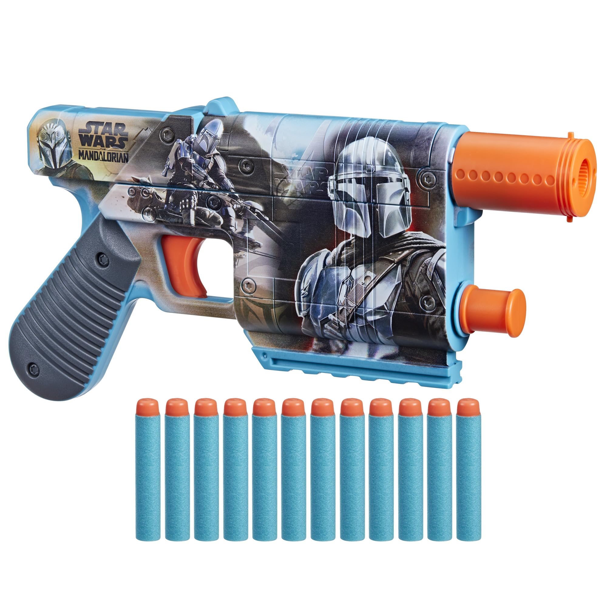 Foto 2 pulgar | Dart Blaster Nerf Star Wars The Mandalorian Con 12 Dardos De Élite - Venta Internacional.