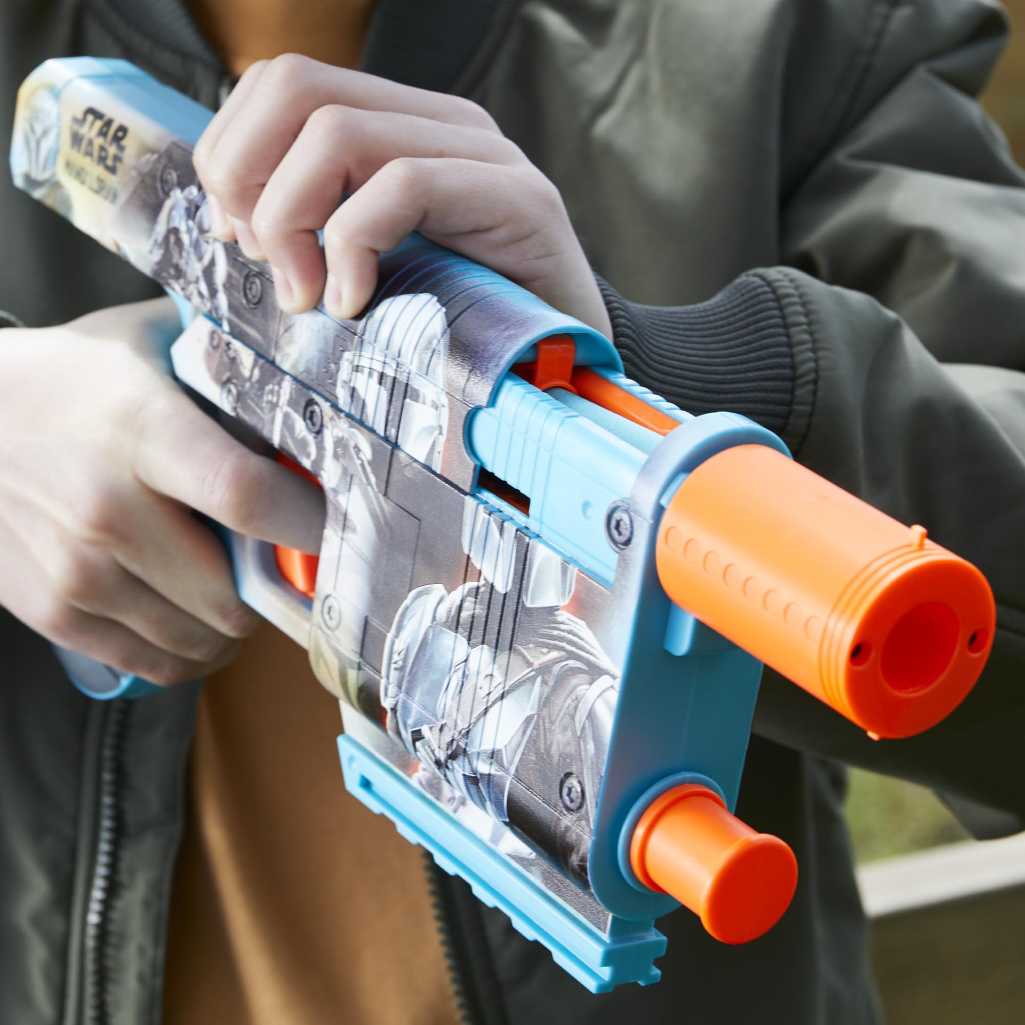 Foto 5 pulgar | Dart Blaster Nerf Star Wars The Mandalorian Con 12 Dardos De Élite - Venta Internacional.