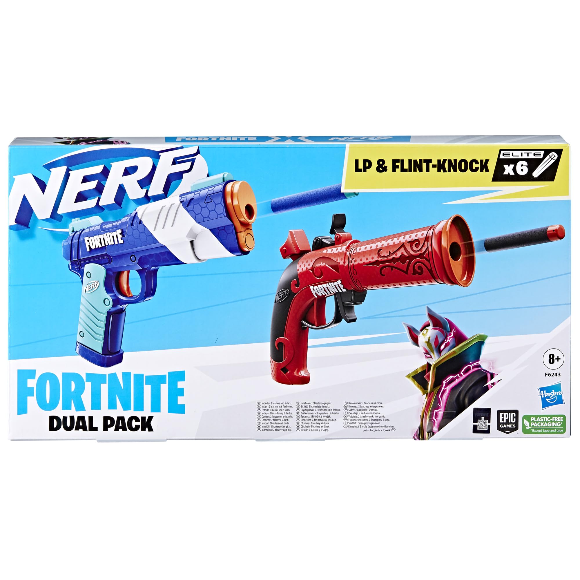 Foto 6 pulgar | Paquete Doble Nerf Fortnite Con 2 Lanzadores Y 6 Dardos Elite - Venta Internacional.