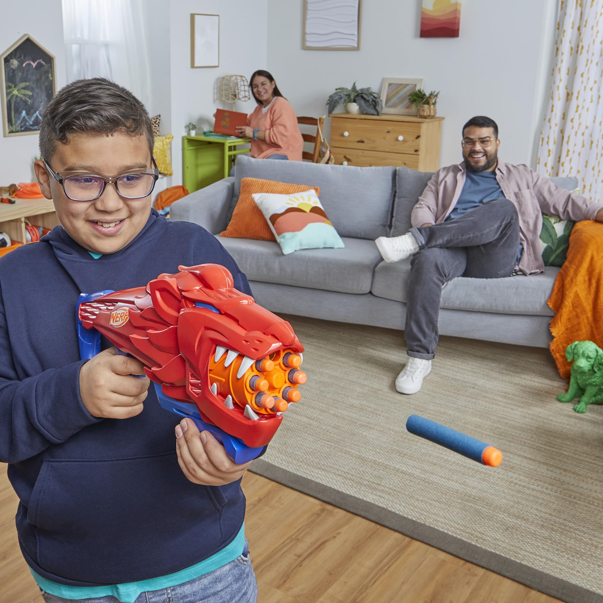 Foto 7 pulgar | Dart Blaster Nerf Wild Lionfury Con 16 Dardos Nerf Elite - Venta Internacional.
