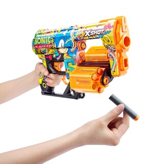 Foto 4 | Blaster X-shot Skins Dread Sonic Hyper Spike Con 24 Dardos Zuru - Venta Internacional.