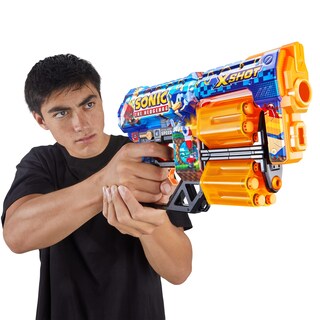 Foto 4 | Foam Blaster X-shot Skins Dread 12 Dart X-shot X Sonic The Hedgehog - Venta Internacional.
