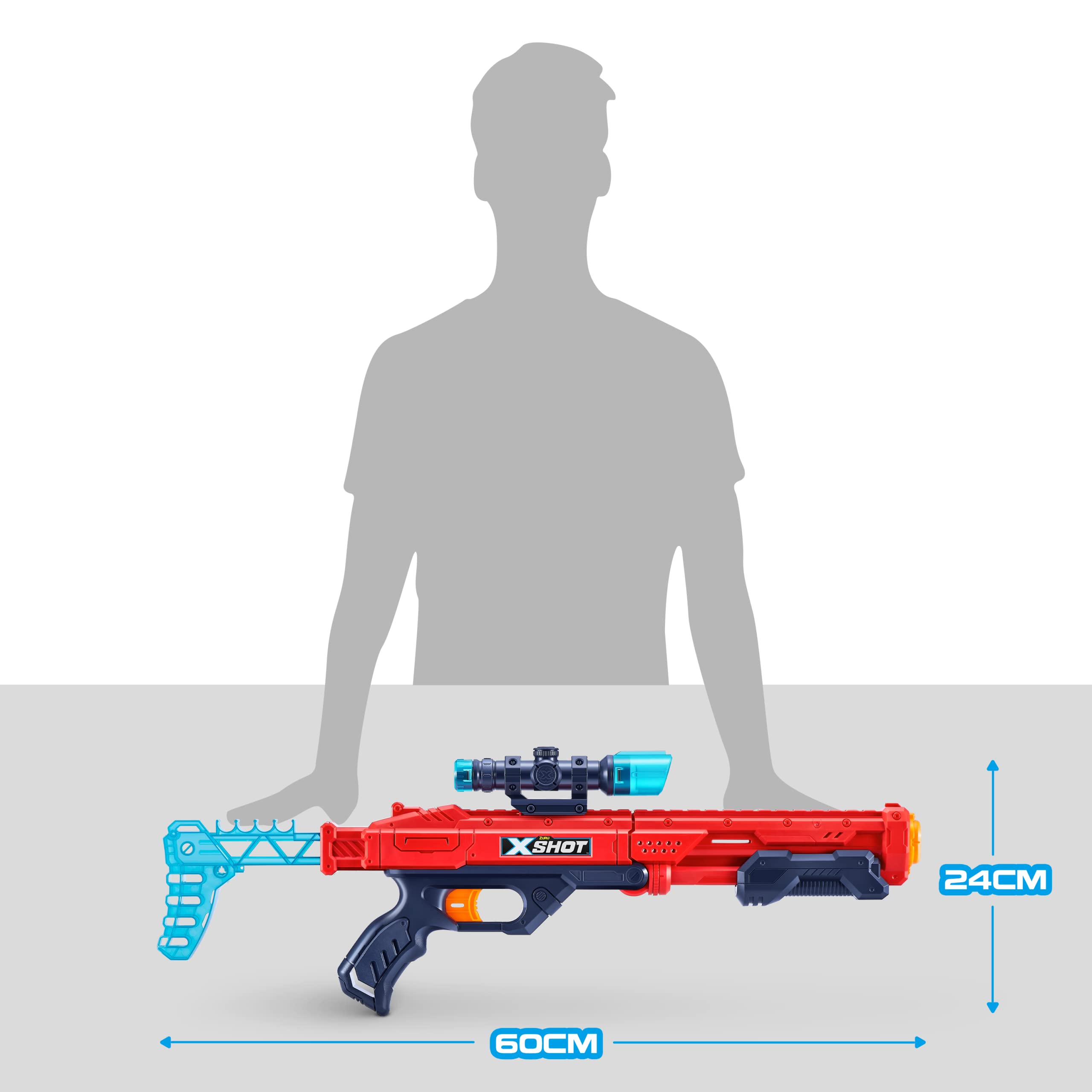 Foto 5 pulgar | Dart Blaster Xshot Excel Hawk Eye Con 5 Objetivos Y 12 Dardos Rojos - Venta Internacional.