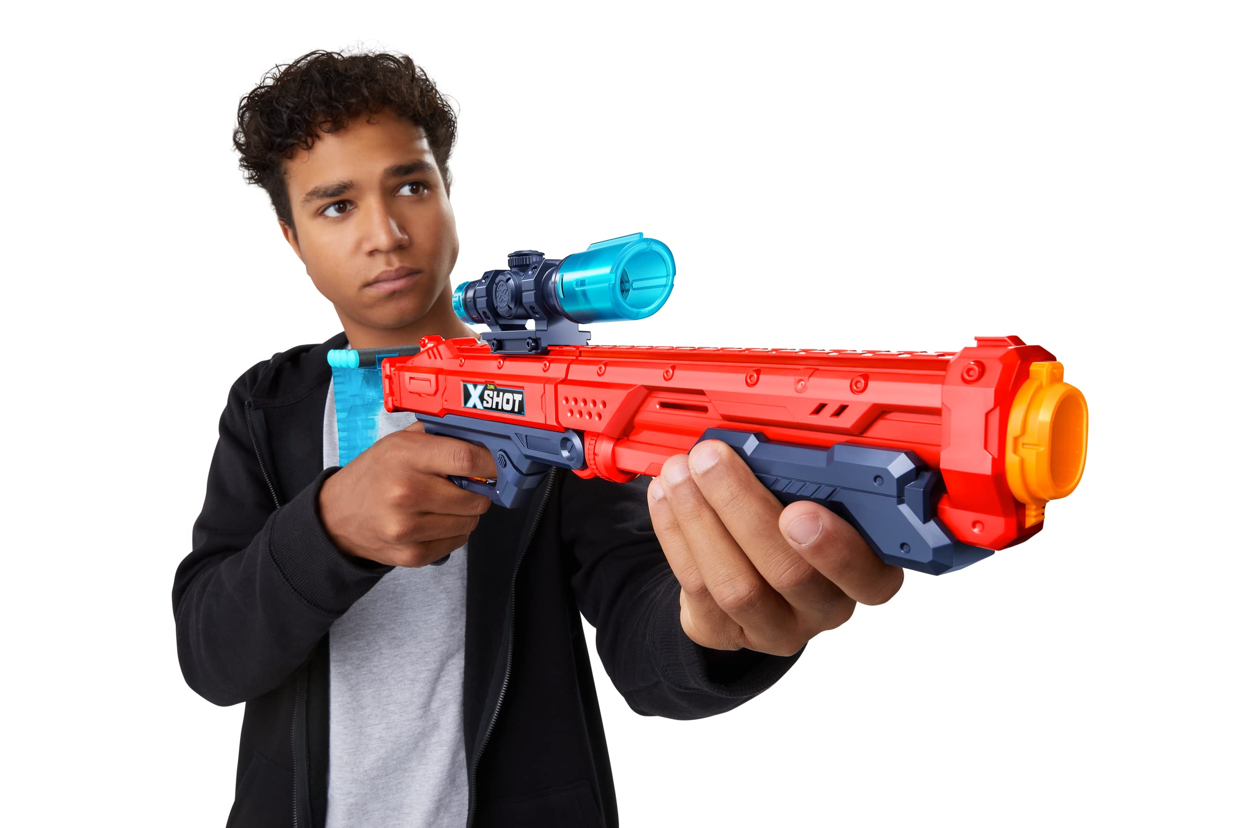 Foto 7 pulgar | Dart Blaster Xshot Excel Hawk Eye Con 5 Objetivos Y 12 Dardos Rojos - Venta Internacional.