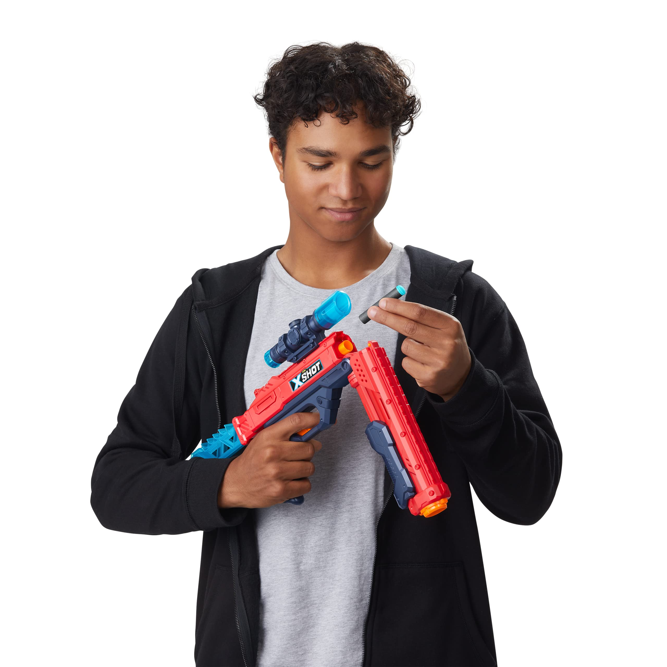 Foto 8 pulgar | Dart Blaster Xshot Excel Hawk Eye Con 5 Objetivos Y 12 Dardos Rojos - Venta Internacional.