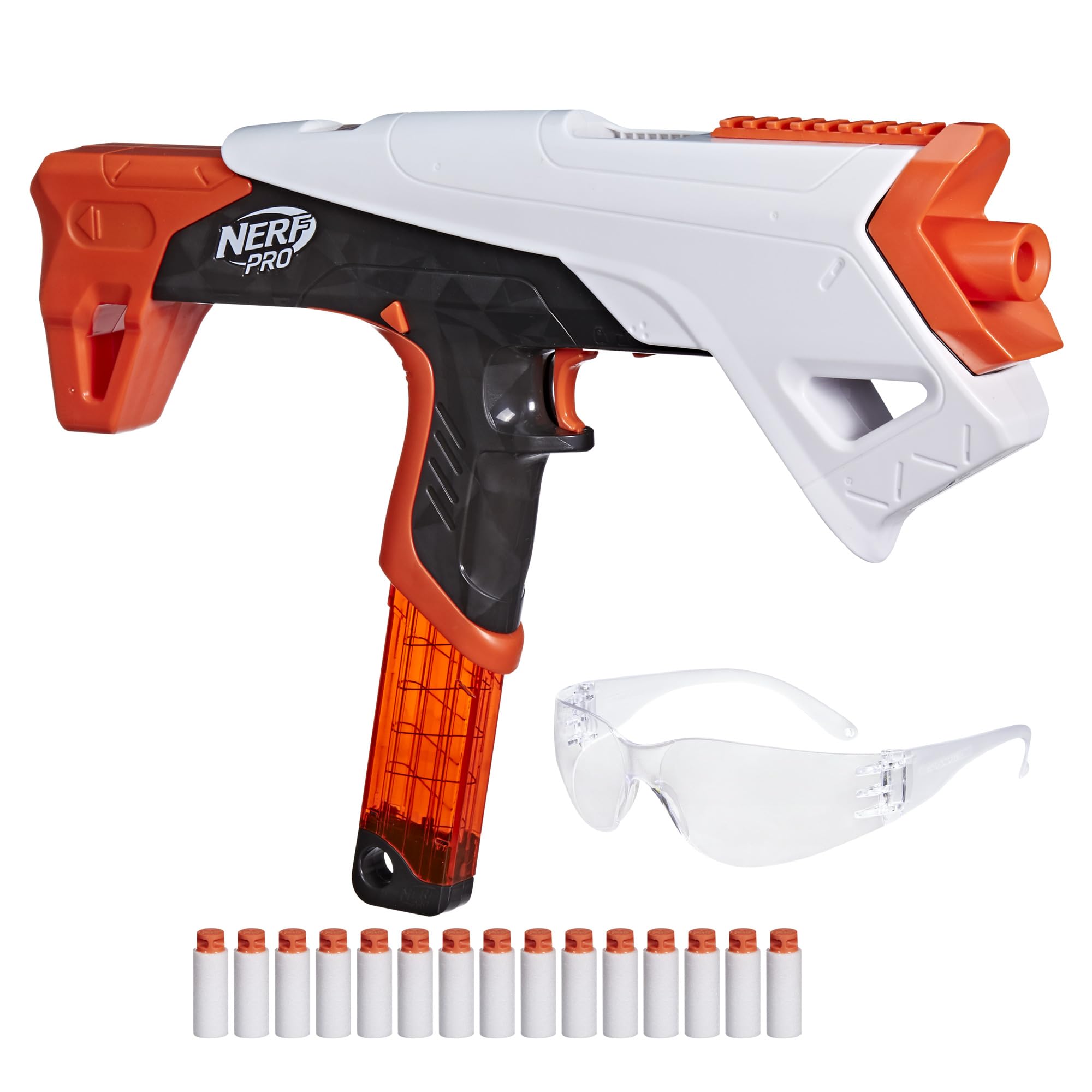 Foto 2 pulgar | Dart Blaster Nerf Pro Torrent Con 15 Dardos Y Gafas Para Adolescentes - Venta Internacional.