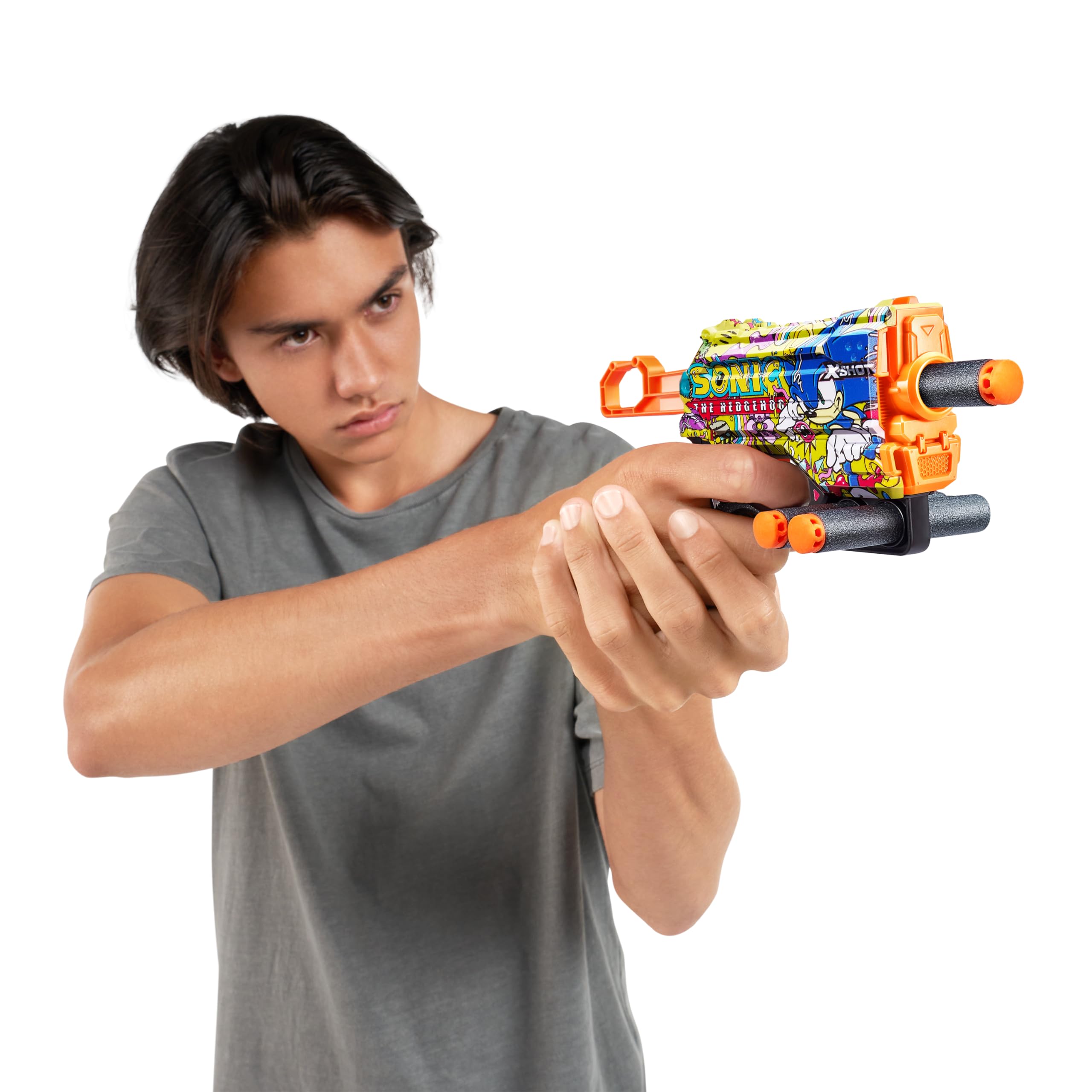 Foto 6 pulgar | Toy Foam Dart Blaster X-shot Skins Menace Sonic Hyper Spike - Venta Internacional.