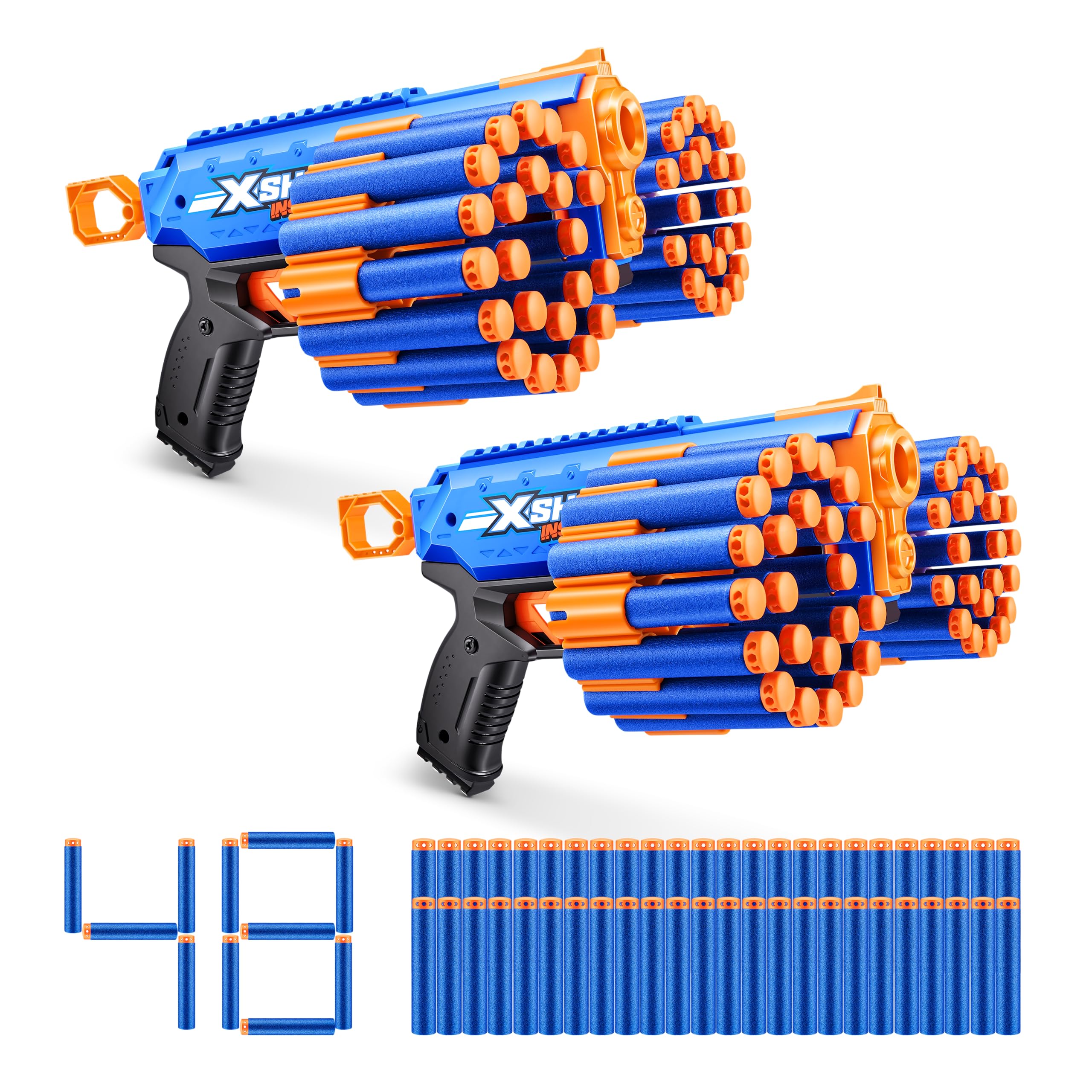 Foto 2 pulgar | Lanzador Xshot X-shot Insanity Manic Blaster Para Exteriores Con 48 Dardos - Venta Internacional.