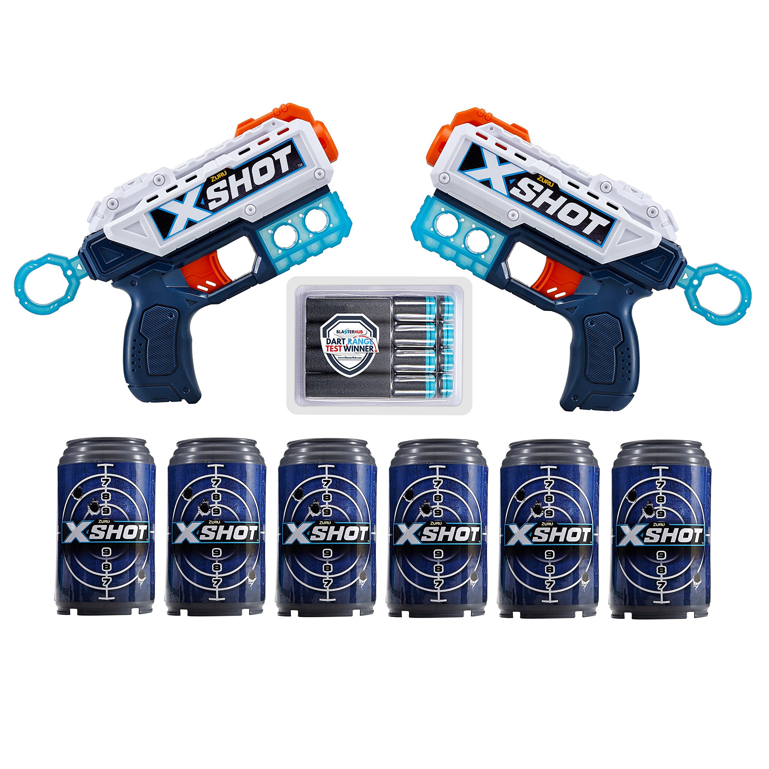 Foto 2 pulgar | Blaster Xshot Excel Double Kickback Con 8 Dardos Y 6 Latas Zuru - Venta Internacional.