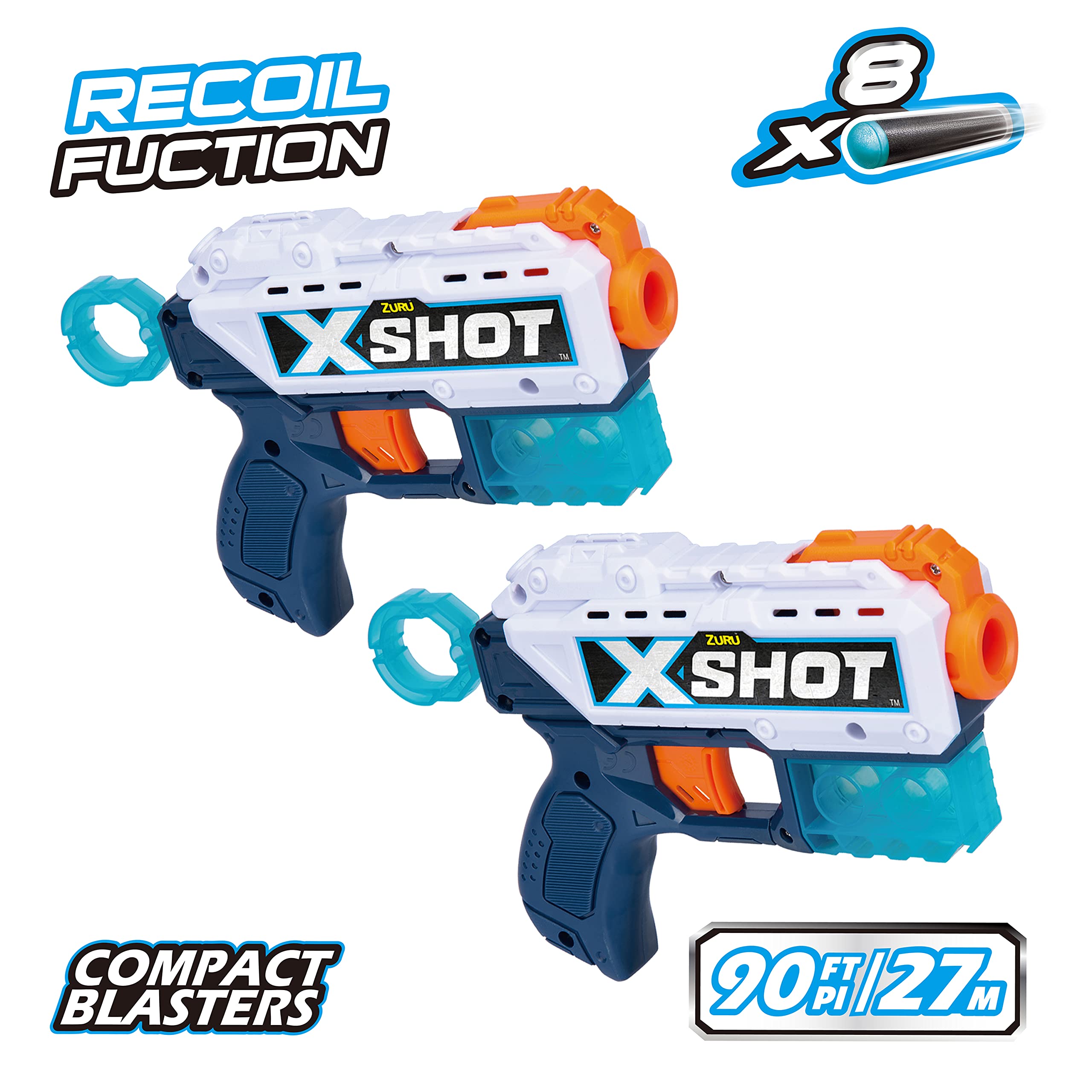 Foto 3 pulgar | Blaster Xshot Excel Double Kickback Con 8 Dardos Y 6 Latas Zuru - Venta Internacional.