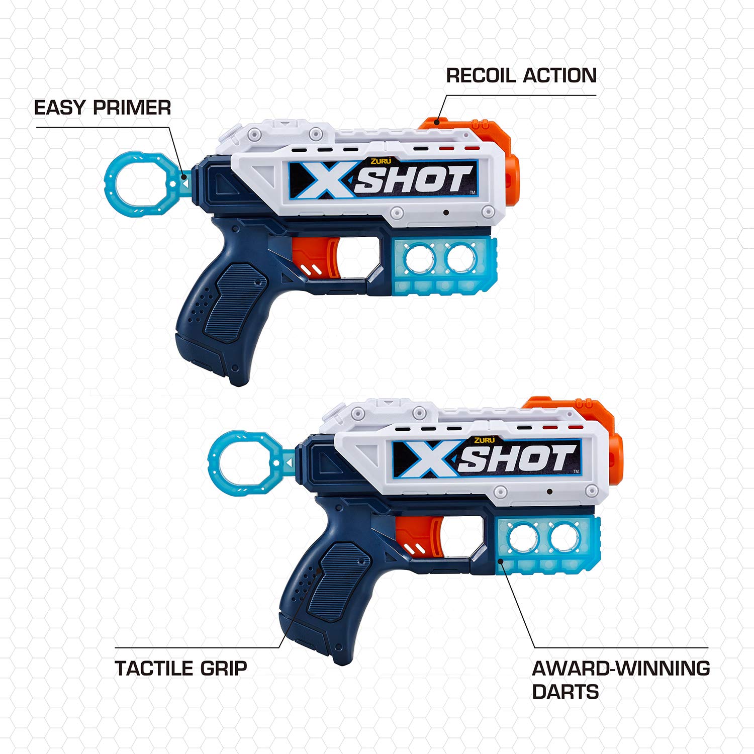 Foto 7 pulgar | Blaster Xshot Excel Double Kickback Con 8 Dardos Y 6 Latas Zuru - Venta Internacional.
