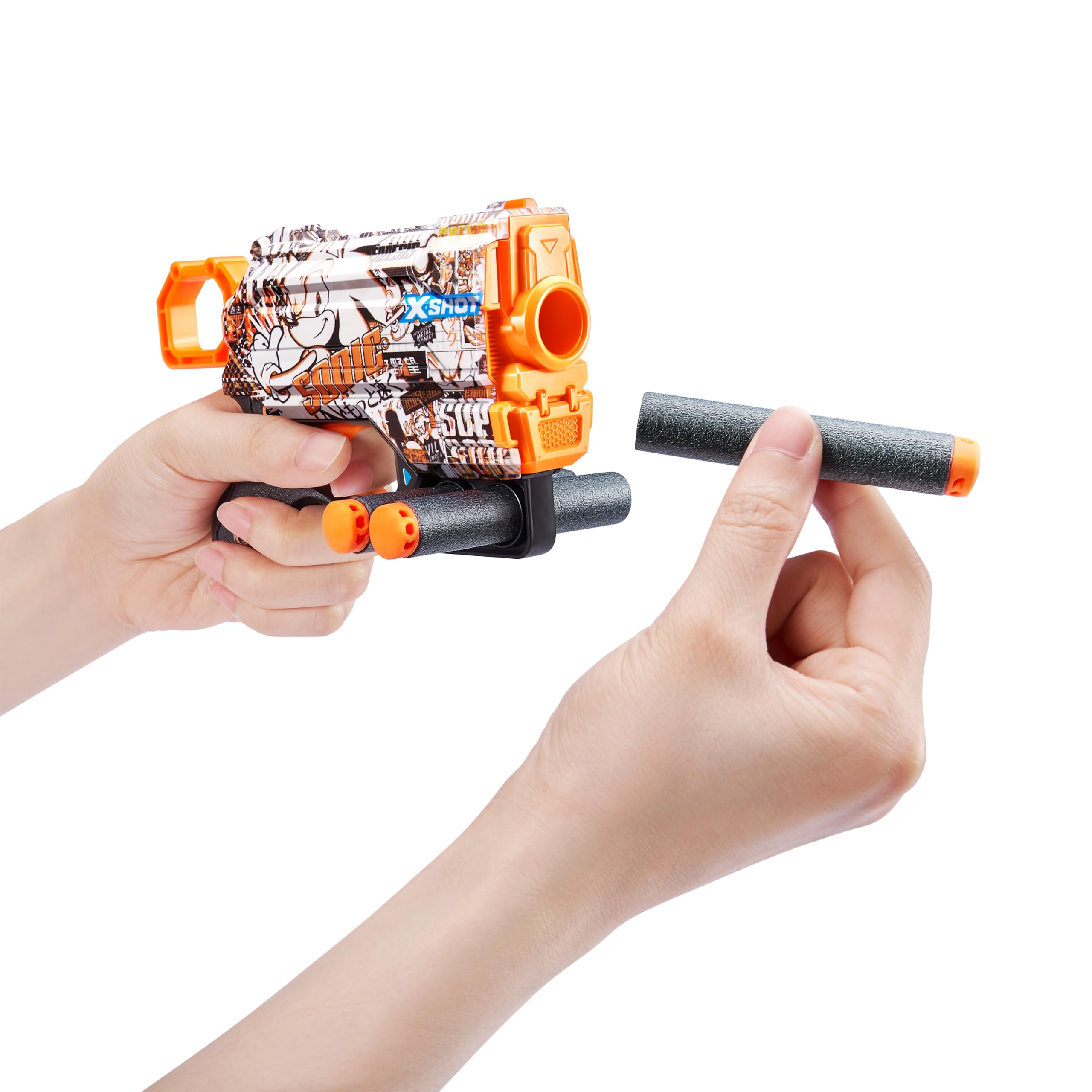 Foto 5 pulgar | Toy Foam Dart Blaster X-shot Skins Menace Sonic Retro, Paquete De 2 - Venta Internacional.