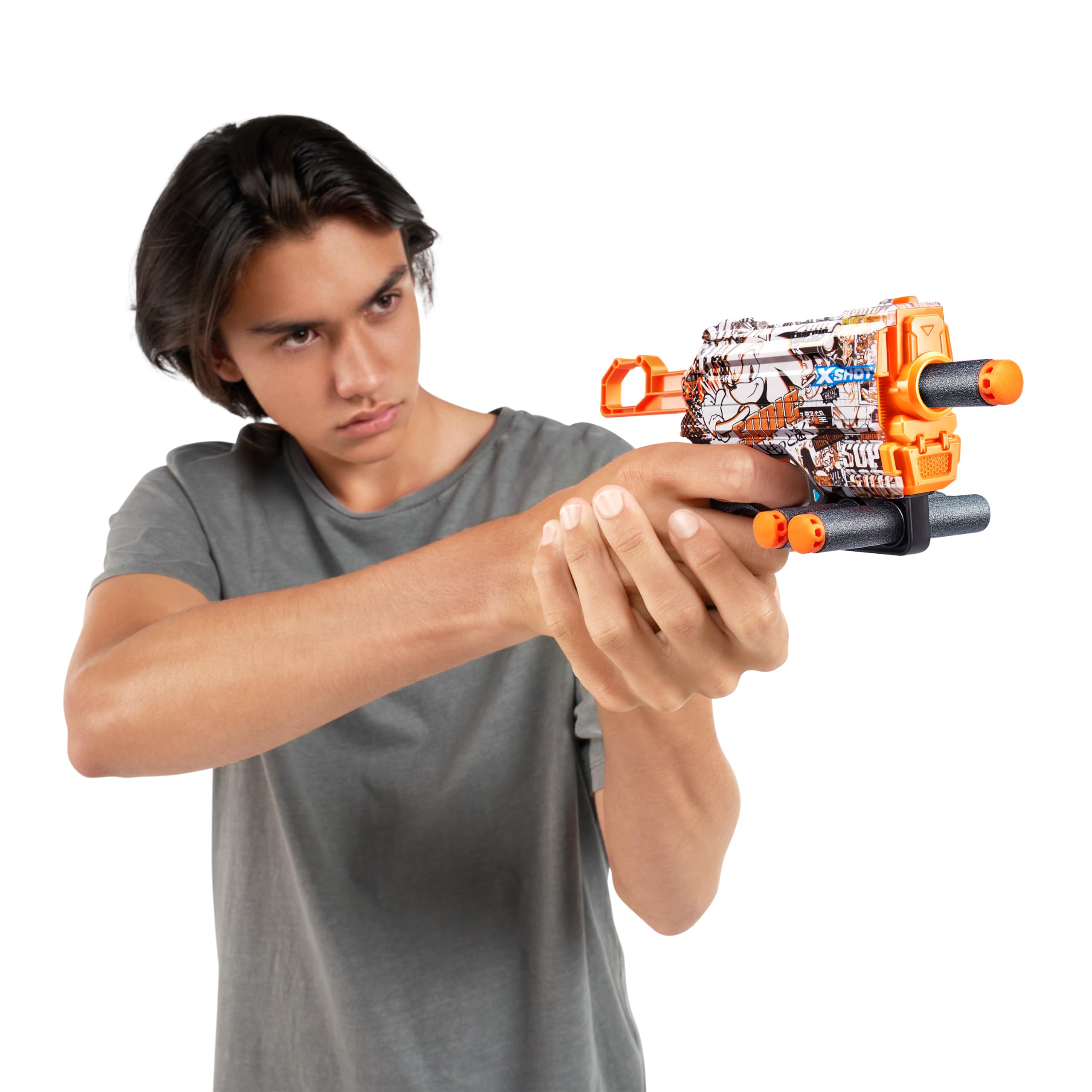 Foto 5 | Toy Foam Dart Blaster X-shot Skins Menace Sonic Retro, Paquete De 2 - Venta Internacional.