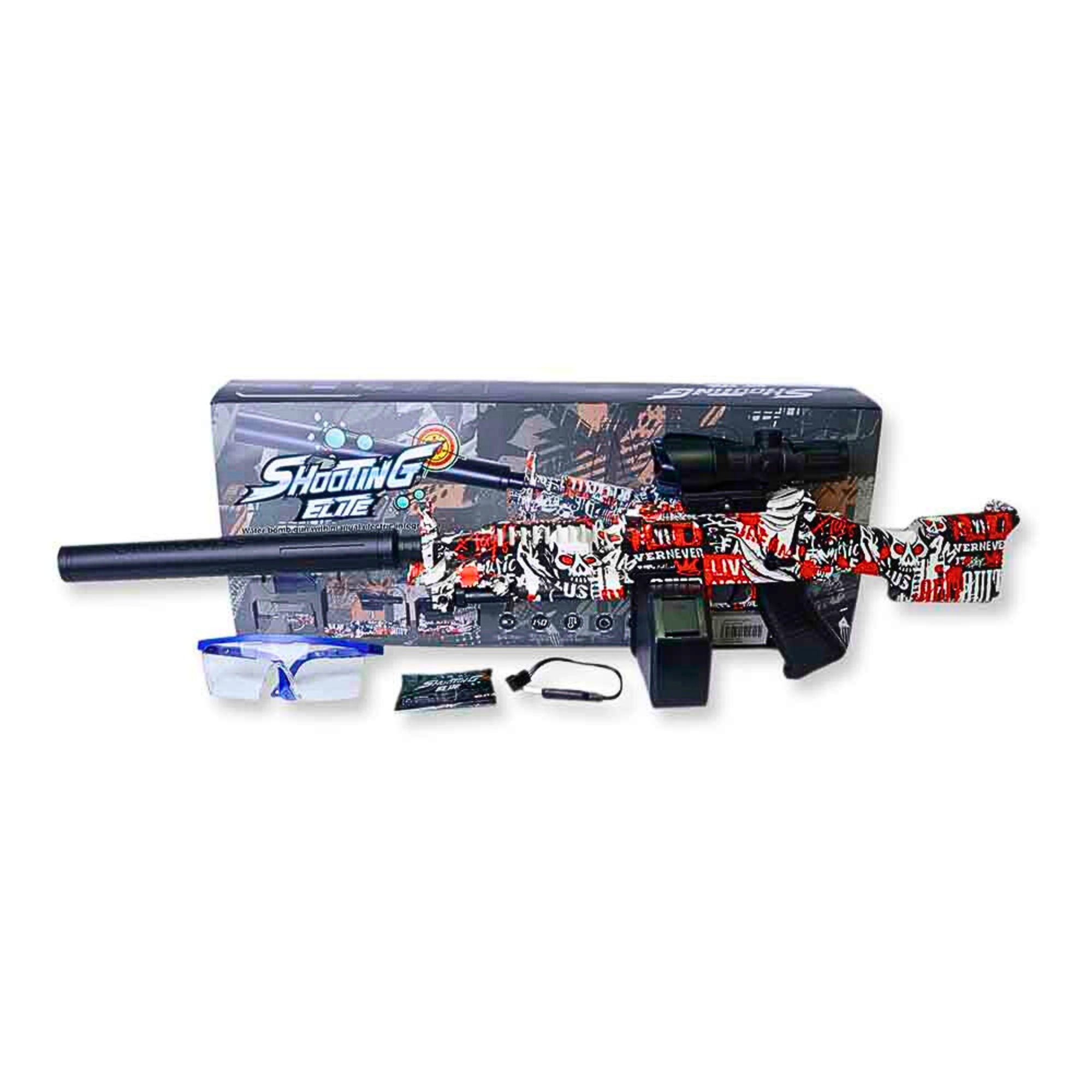Foto 2 pulgar | Rifle De Hidrogel Para Jugar Al Aire Libre, Juguete De Disparo Eléctrico Automático Rojo