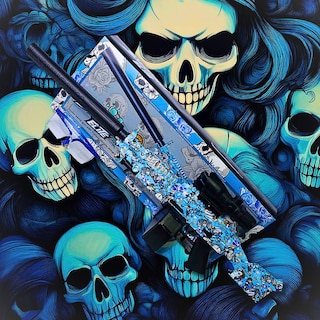 Foto 4 | Rifle De Hidrogel Para Jugar Al Aire Libre, Juguete De Disparo Eléctrico Automático Azul
