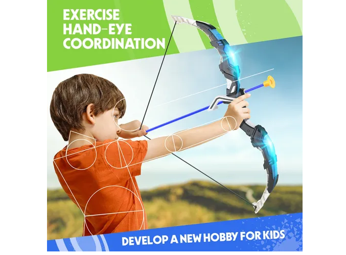 Foto 5 pulgar | Juego De Tiro Con Arco Para Niños Con Luces, Paquete De Dos