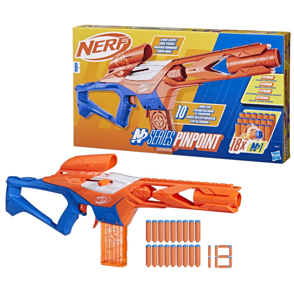 Foto 2 pulgar | Blaster Nerf N Series Pinpoint Con 18 Dardos Para Niños Mayores De 8 Años - Venta Internacional.