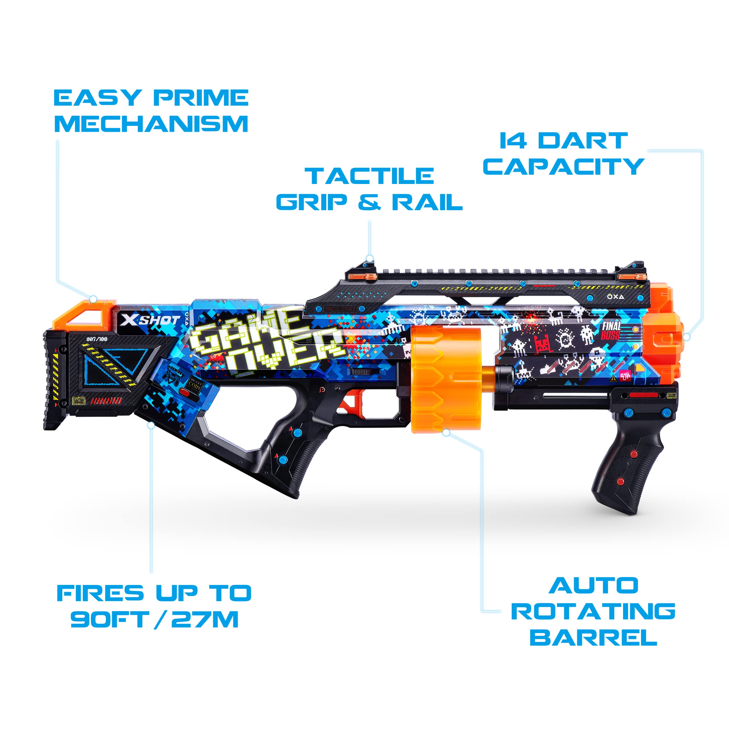 Foto 4 pulgar | Juego De Más De 16 Dardos Toy Foam Blaster Xshot Skins Last Stand - Venta Internacional.