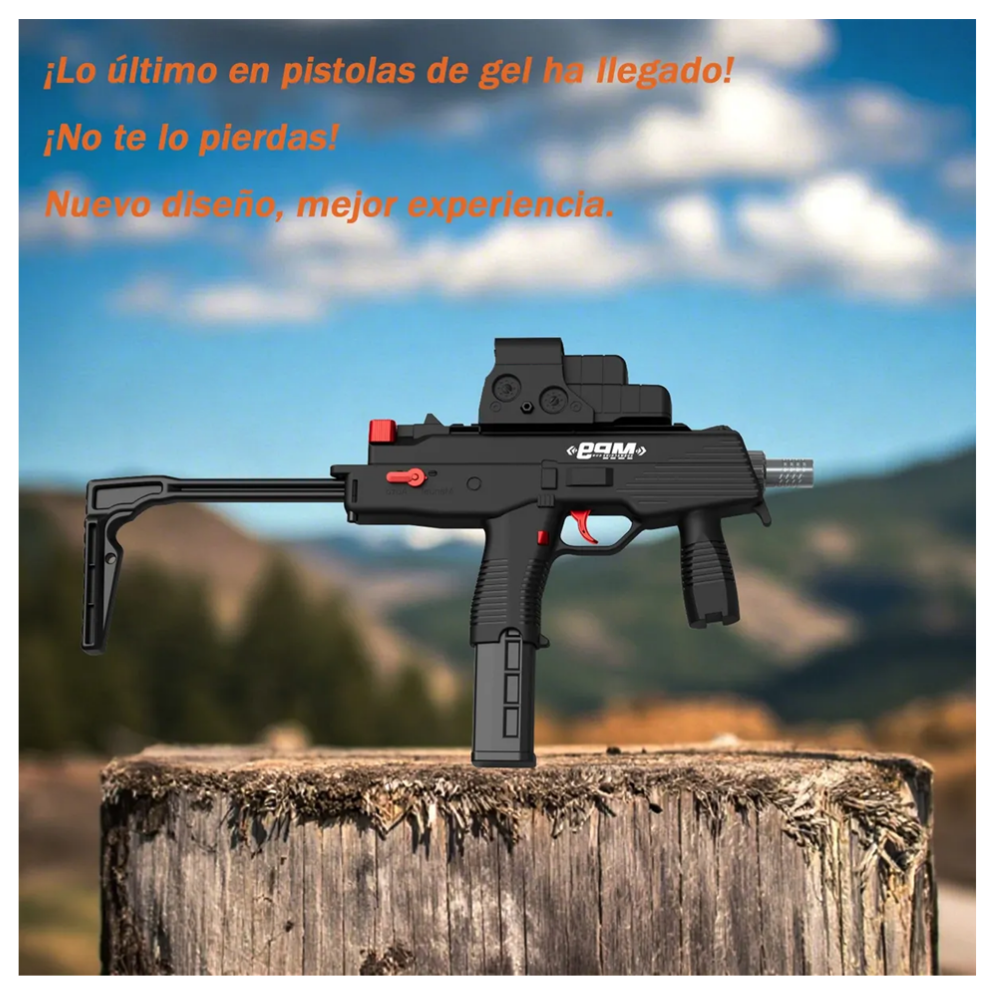Foto 5 pulgar | Pistola Hidrogel Nailon Rifle Eléctrica Belug,  Negro