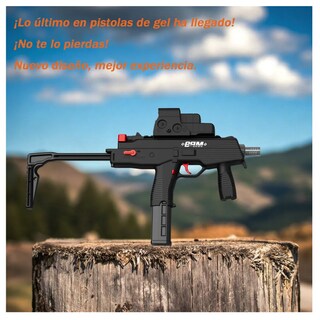 Foto 4 | Pistola Hidrogel Nailon Rifle Eléctrica Belug, Negro