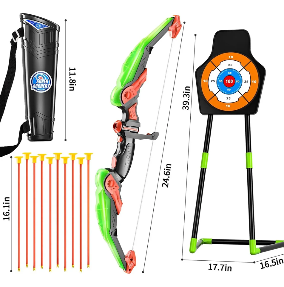 Foto 4 pulgar | Set de Tiro con Arco Tucson para Niños y Niñas con Luz LED y Objetivo Desmontable