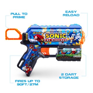 Foto 3 | Toy Foam Dart Blaster Skins Xshot Skins Flux Sonic Mega, Paquete De 2 - Venta Internacional.