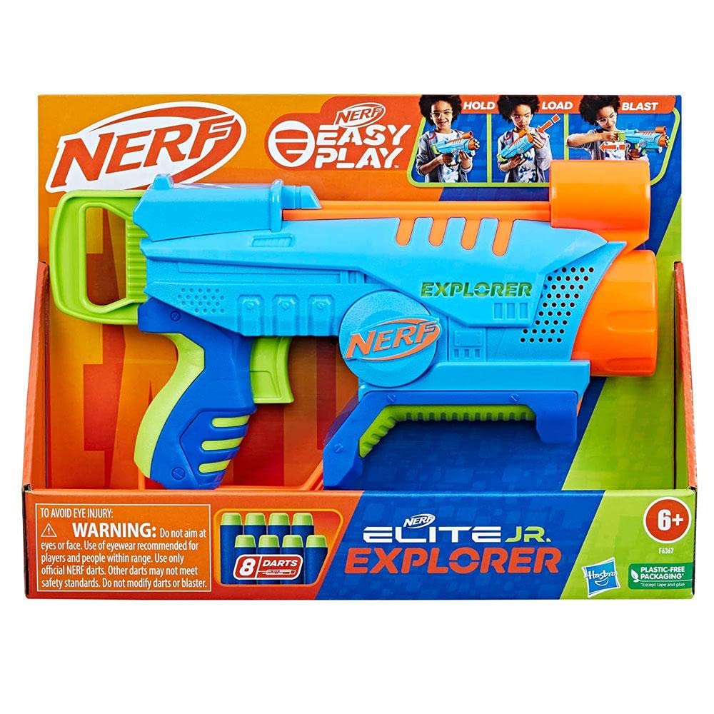 Foto 2 pulgar | Blaster Nerf Elite Jr Explorer Fácil De Jugar Con 8 Dardos Desde Hace Más De 6 Años - Venta Internacional.