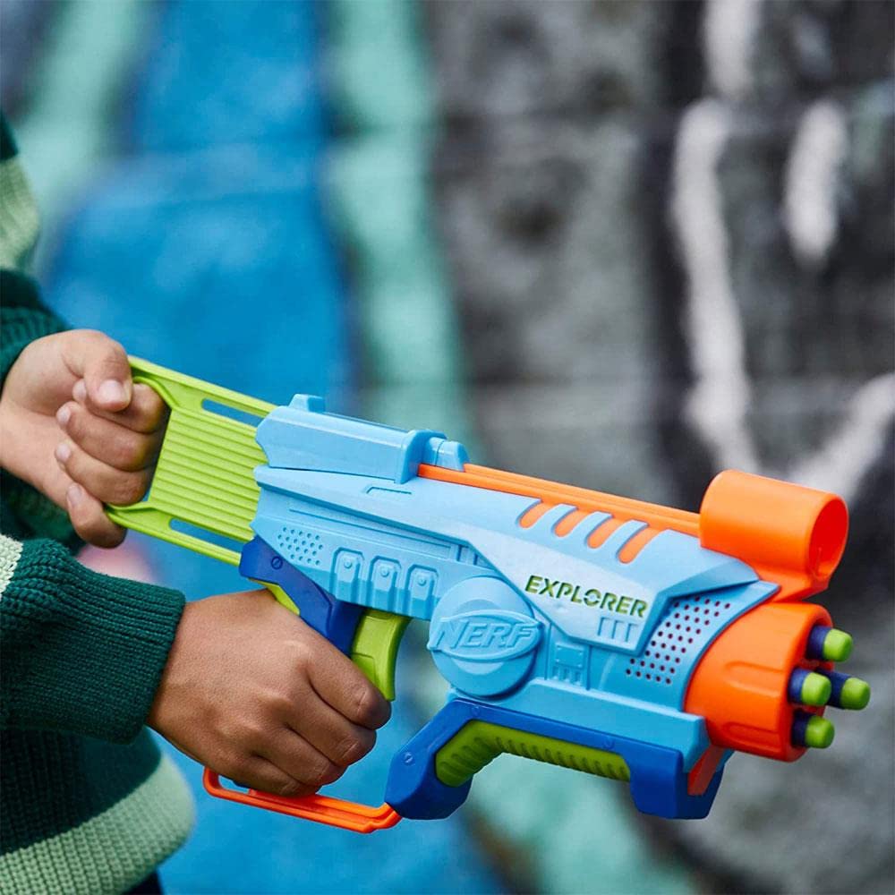 Foto 6 pulgar | Blaster Nerf Elite Jr Explorer Fácil De Jugar Con 8 Dardos Desde Hace Más De 6 Años - Venta Internacional.