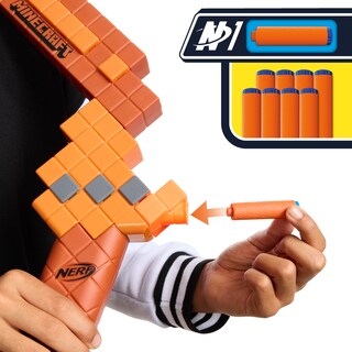 Foto 4 | Arco Dart Blaster Nerf Para Minecraft Con 8 Dardos N1 De Más De 8 Años - Venta Internacional.