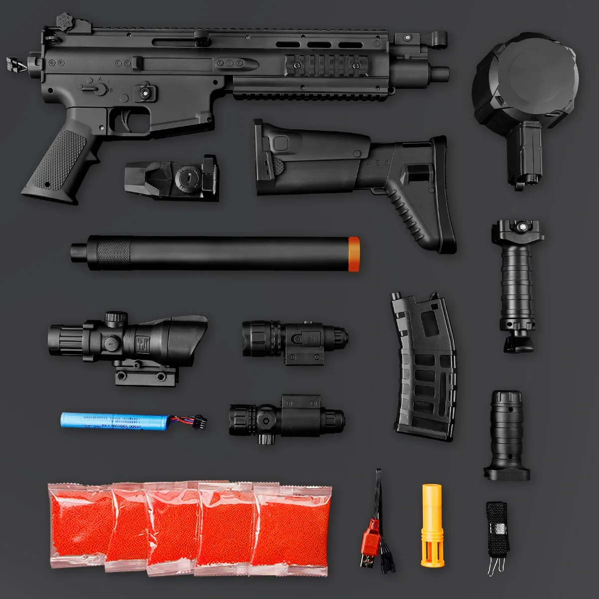 Foto 4 | Pistola De Hidrogel  Lab.g Láser Negro 16pz