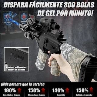 Foto 2 | Pistola De Hidrogel Belug Juguete Negro