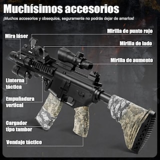 Foto 3 | Pistola De Hidrogel Belug Juguete Negro