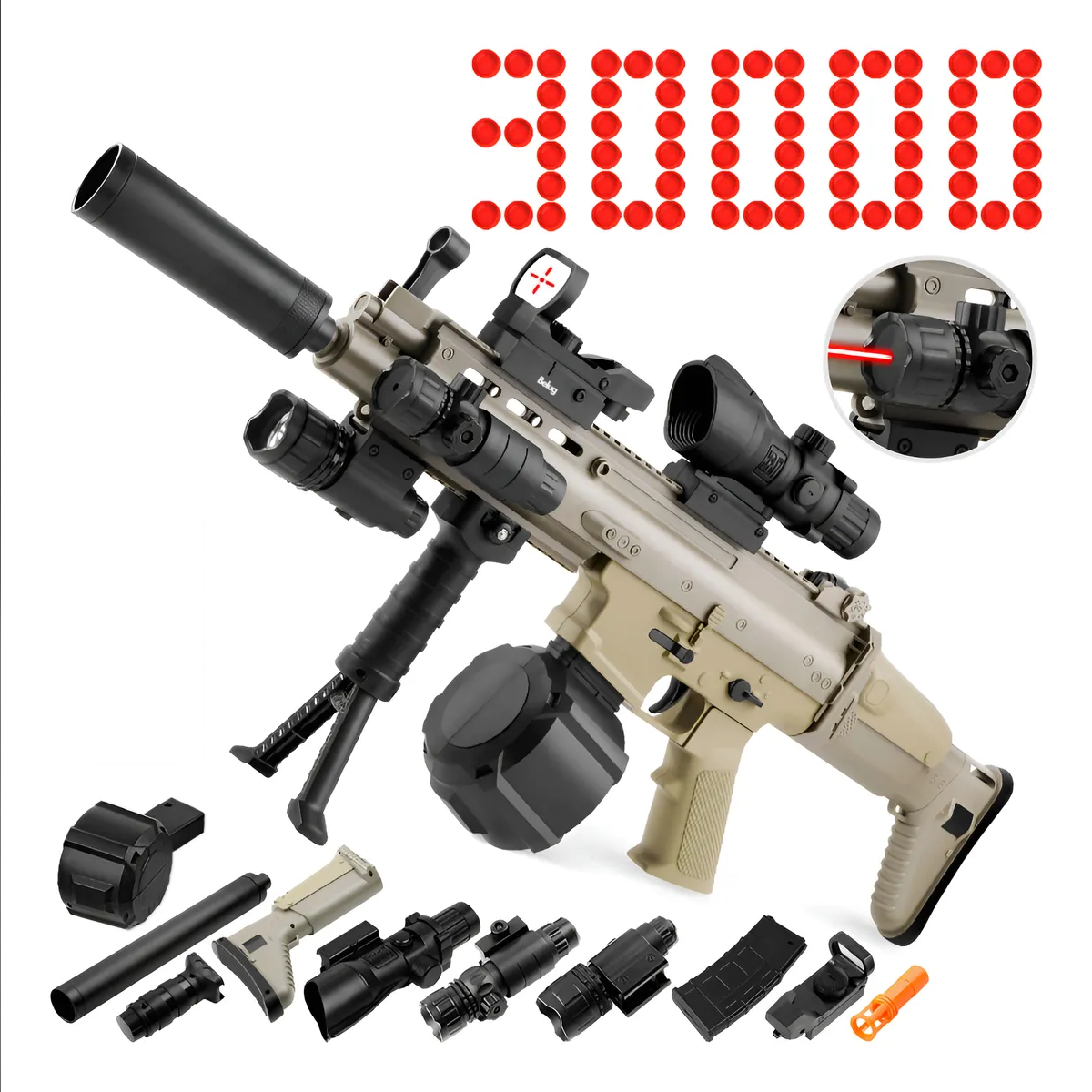 Foto 1 | Pistola De Hidrogel Belug  Láser Beige 16pz