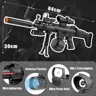 Foto 2 | Pistola De Hidrogel Belug Láser Negro 16pz