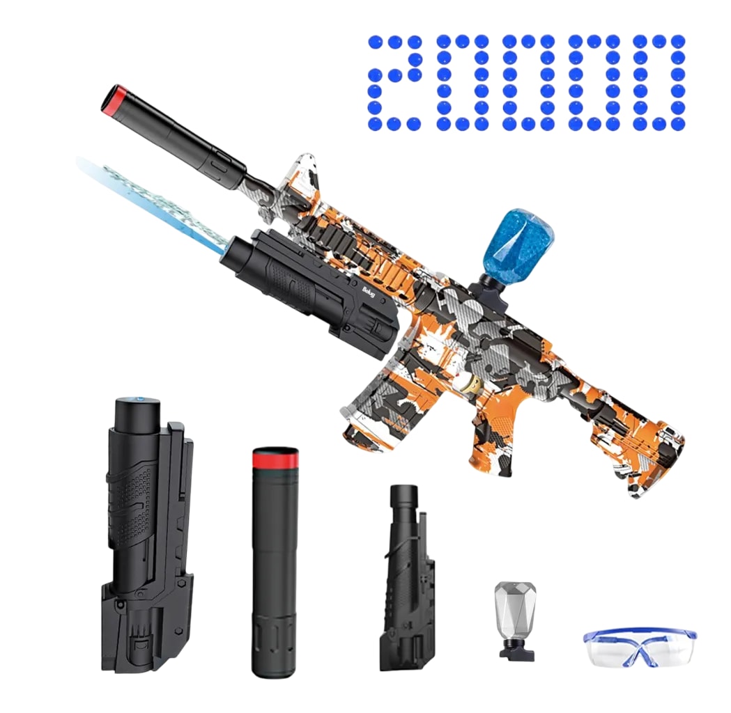 Pistola Hidrogel  Belug 11pz Naranja Negro