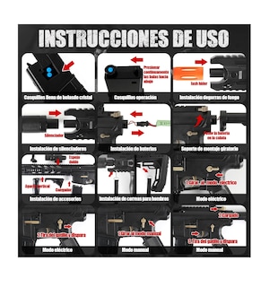 Foto 5 | Pistola Hidrogel Lanzador Juguete Negro