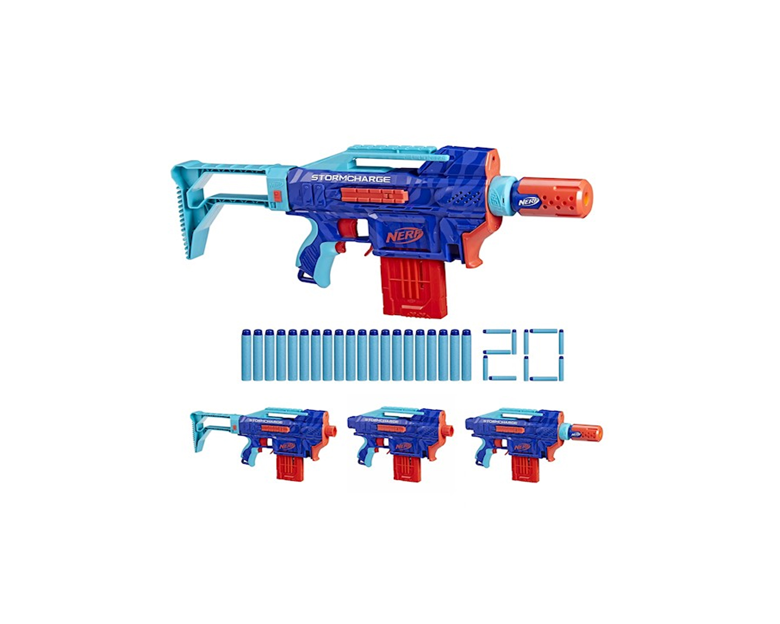 Foto 1 | Lanzador Nerf 2.0 Carga De Tormenta Para Niño