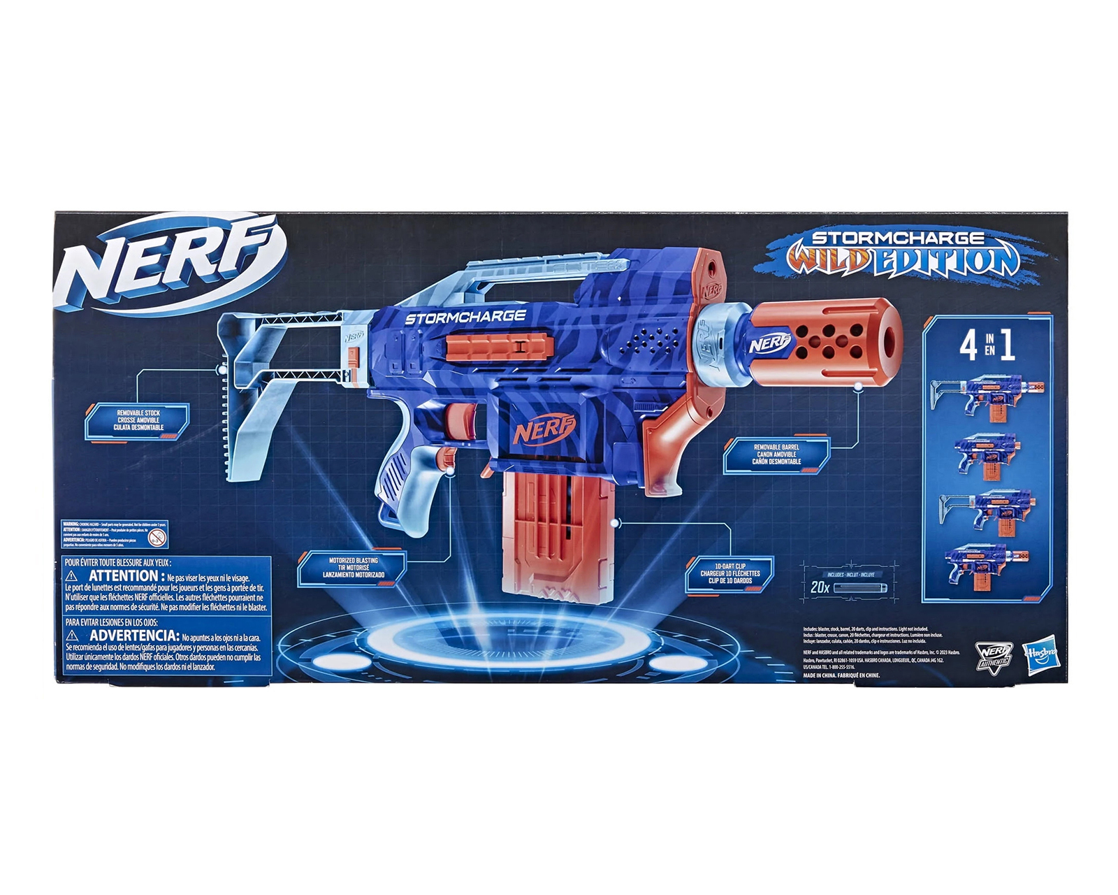 Foto 3 pulgar | Lanzador Nerf 2.0 Carga De Tormenta Para Niño