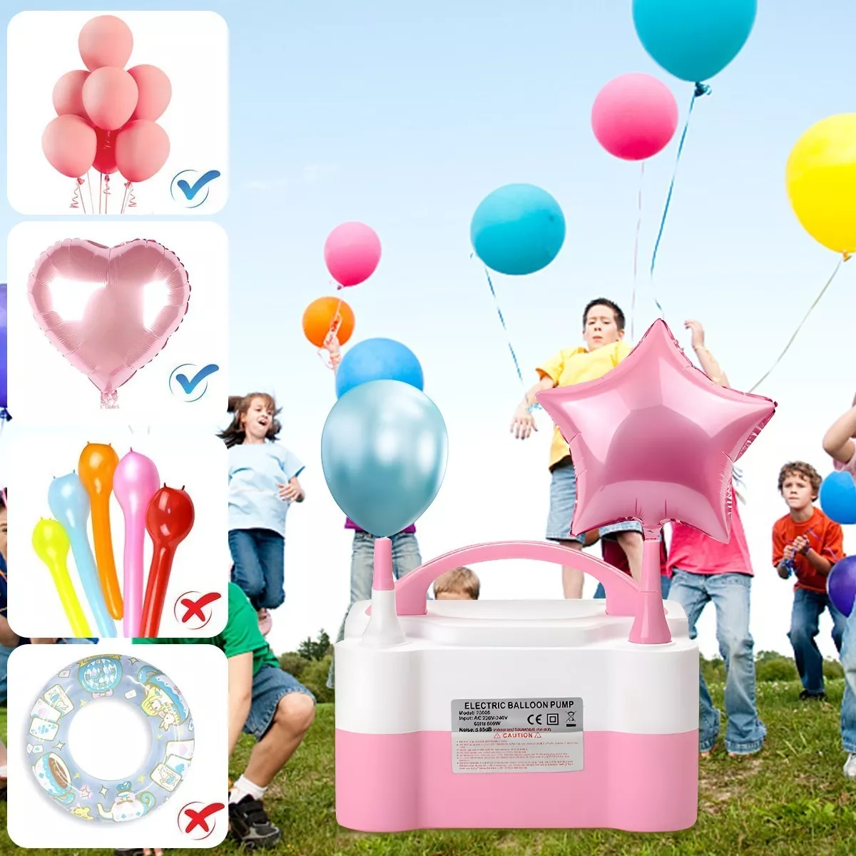 Foto 4 pulgar | Bomba Eléctrica Eo Safe Imports ESI-4071 color Rosa para Inflar Globos