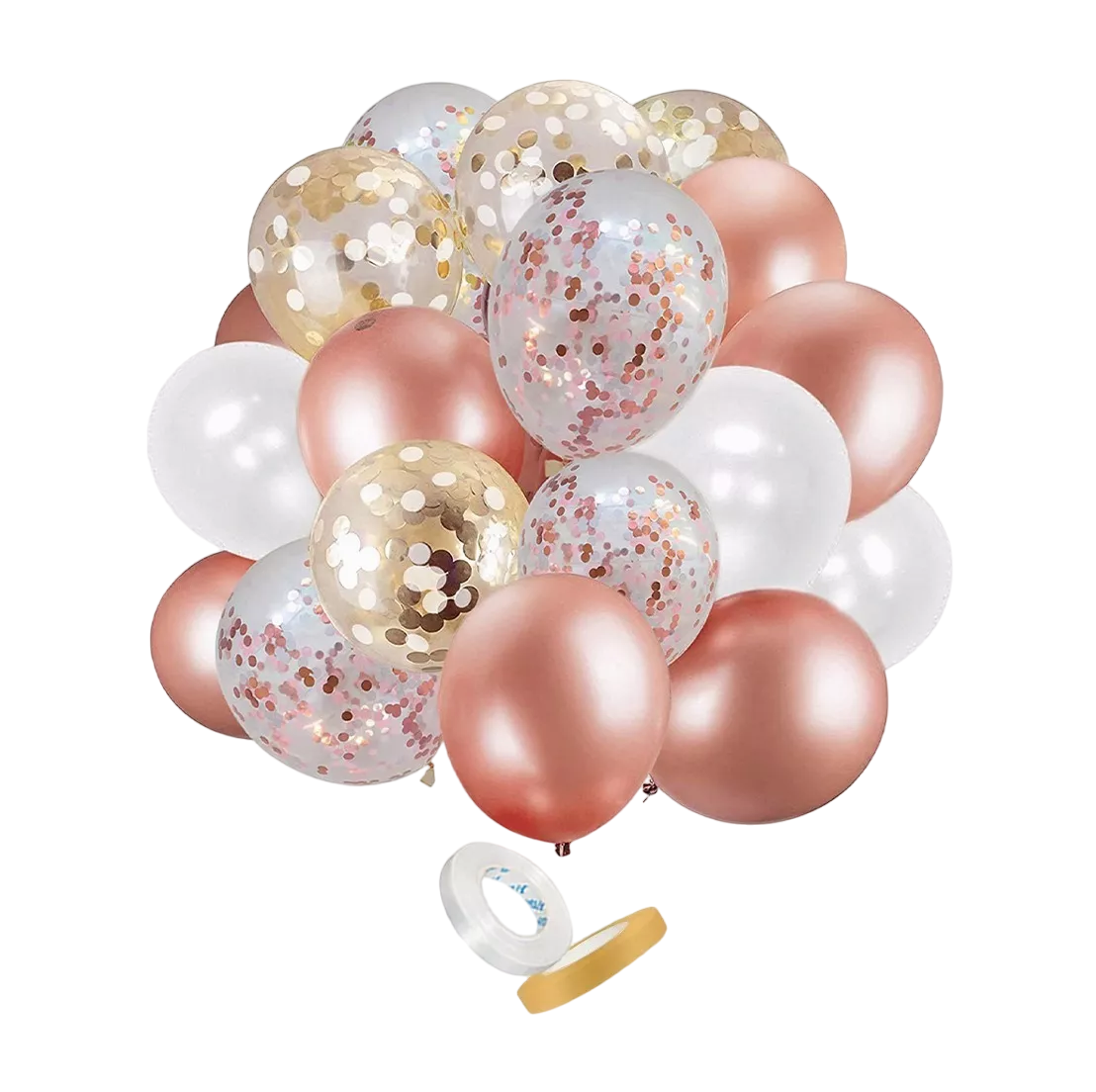 Foto 2 pulgar | Set de Globos Látex  para Fiesta 60 Piezas  Rosa Con Blanco
