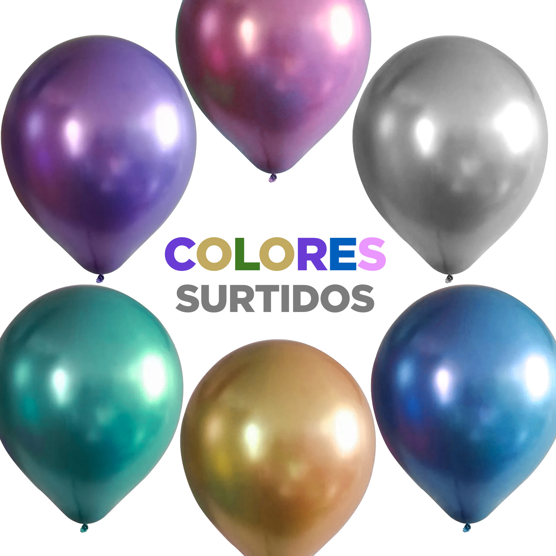 Foto 5 pulgar | Bomba se Inflar Globos Eléctrica Doble Tiktik y 50 Globos Cromados