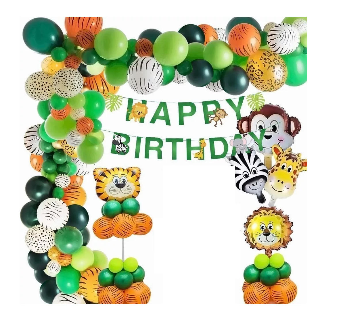 Jungle Boy Cumpleaños Decoraciones Safari Cumpleaños 59 pz