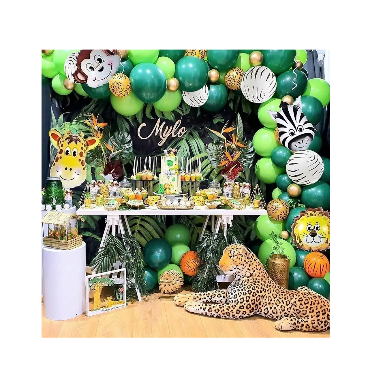 Foto 4 pulgar | Jungle Boy Cumpleaños Decoraciones Safari Cumpleaños 59 pz