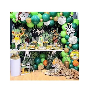 Foto 3 | Jungle Boy Cumpleaños Decoraciones Safari Cumpleaños 59 pz